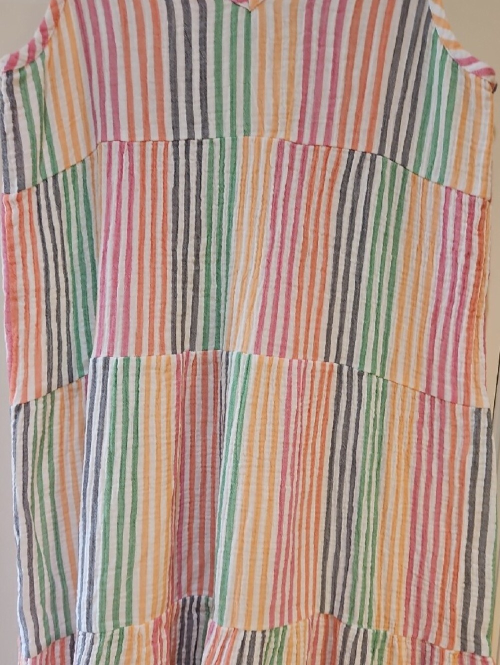 Marine Layer Pastel Striped Tiered Maxi Dress - Picture 10 of 10